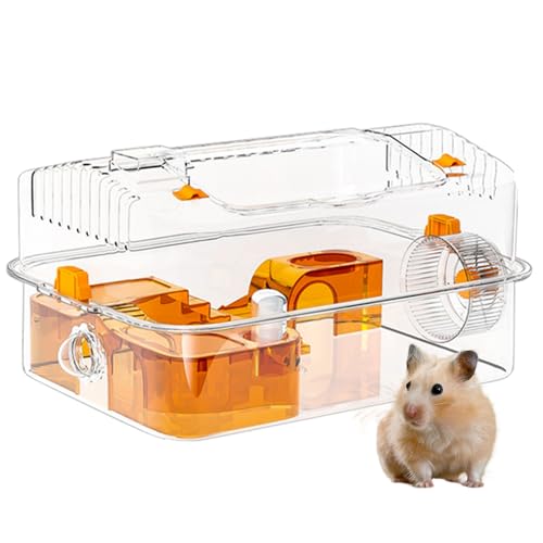 Senermter Großes Hamsterheim - Kleintier Versteck Unterschlupf,Klare Sicht Aktivitätsbereich Mit Futterautomat Und Laufrad Zum Spielen Und Verstecken Senermter Großes Hamsterheim - Kleintier Versteck Unterschlupf,Klare Sicht Aktivitätsbereich Mit Futterautomat Und Laufrad Zum Spielen Und Verstecken von Senermter