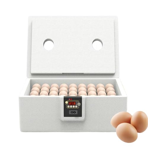 Senermter Hühnerbrüter,Brutgerät Für Schildkröten 10-25 Eier - Vollständig Isolierte Brutbox Für Geflügel Enten Truthähne Schlangen Schildkröten Reptilienzucht von Senermter
