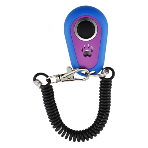 Senermter Hund Clicker | Tiererziehungs-Clicker Mit Zweifarben-Design | Tragbares Tool mit Handgelenkband für Mittelgroße & Große Hunderassen – Verhaltensunterstützung bei Gehorsam, Bellen & Rückruf von Senermter