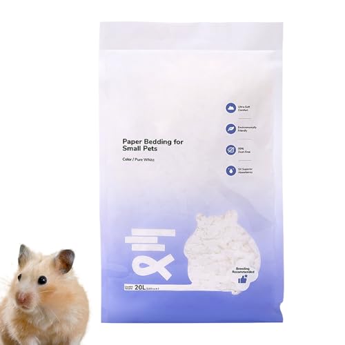 Senermter Kaninchenstreu - Weiches Natürliches Papier Hamsterstreu | Geruchskontrolliert Sicher Kaninchenzubehör Käfigdekoration Für Zuhause Hütte Nest Innenbereich Senermter Kaninchenstreu - Weiches Natürliches Papier Hamsterstreu | Geruchskontrolliert Sicher Kaninchenzubehör Käfigdekoration Für Zuhause Hütte Nest Innenbereich von Senermter
