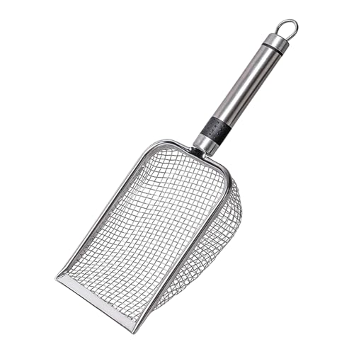 Senermter Katzenschaufel Edelstahl Für Katzenklo, Katzenklo Schaufel Metall Fein, Antihaftbeschichteter Großer Scooper Mit Langem Griff Für Alle Arten Von Katzenstreu Senermter Katzenschaufel Edelstahl Für Katzenklo, Katzenklo Schaufel Metall Fein, Antihaftbeschichteter Großer Scooper Mit Langem Griff Für Alle Arten Von Katzenstreu von Senermter