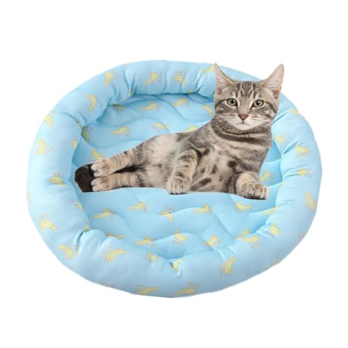 Senermter Kühlendes Hundebett Rund, Kühlmatte Für Hunde Und Katzen, Multifunktionale Welpen-Matratzendecke Aus Eisseide, Waschbare Eisbettdecke Für Haustiere Senermter Kühlendes Hundebett Rund, Kühlmatte Für Hunde Und Katzen, Multifunktionale Welpen-Matratzendecke Aus Eisseide, Waschbare Eisbettdecke Für Haustiere von Senermter