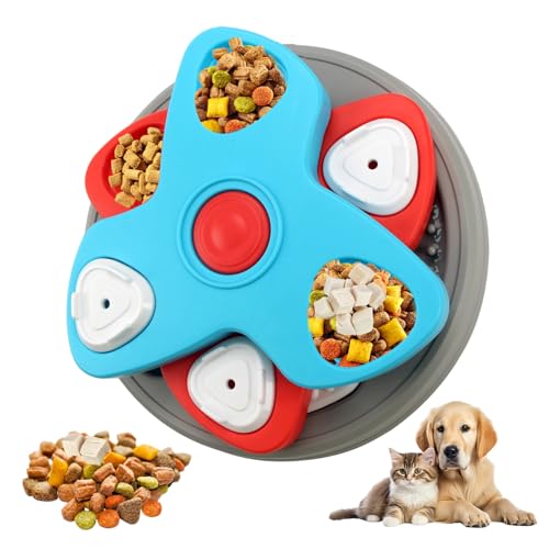 Senermter Slow Feeder für Hunde,Langsamer Futternapf für Hunde,Langsam fressende Hundenapf | rutschfeste Basis, rotierende Labyrinth-Puzzleschale, langsamer Katzenfutterautomat, Hundepuzzlespielzeug, Senermter Slow Feeder für Hunde,Langsamer Futternapf für Hunde,Langsam fressende Hundenapf | rutschfeste Basis, rotierende Labyrinth-Puzzleschale, langsamer Katzenfutterautomat, Hundepuzzlespielzeug, von Senermter