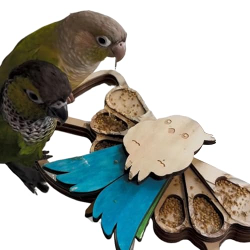 Senermter Vogelfutter-Spielzeug | Holzspielzeug Für Papageien,Käfigzubehör Zum Knabbern Für Zimmer Balkon Garten Hühner Senermter Vogelfutter-Spielzeug | Holzspielzeug Für Papageien,Käfigzubehör Zum Knabbern Für Zimmer Balkon Garten Hühner von Senermter