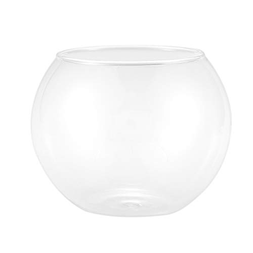 Senmubery Runde Vase aus transparentem Glas für Aquarien von Senmubery