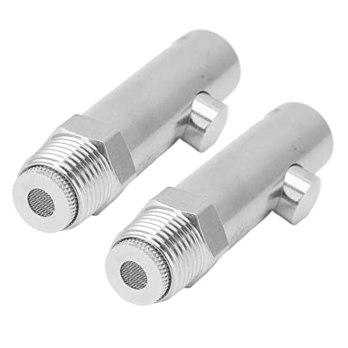 2pcs Schwein Wasserwanderwippel sogar Wasservolumen Edelstahl G1/2 Außengewinde Schweintrinker für Sauen Ferkel (Mit Filter) von Senrusa