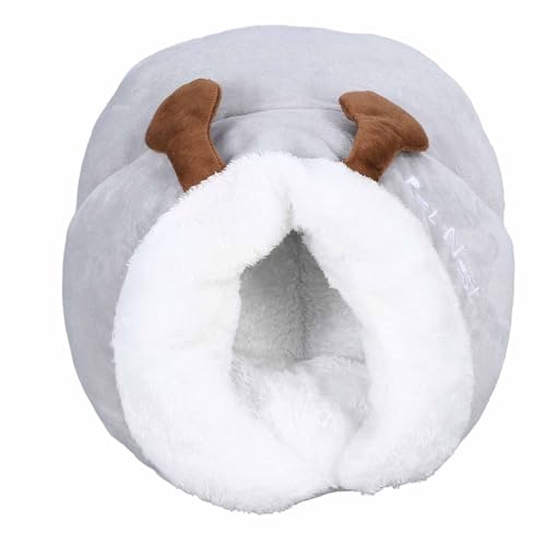 Cat Bed Cave Warm Soft PP Cotton Small Dog Cave House Thickened Comfortable Pet Sleeping Cave for Small Pets (M) von Senrusa