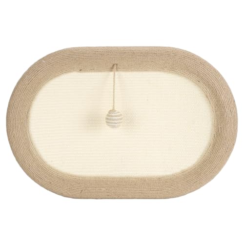 Cat Scratcher Bed 24 Inch Extra Large Anti Slip Sisal Scratching Board Bowl for Indoor Cat von Senrusa