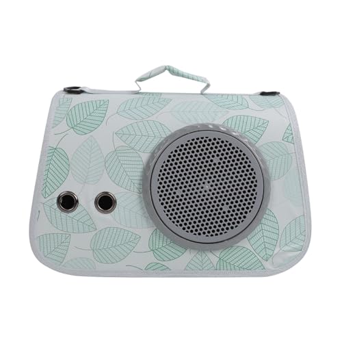 Cat Space Capsule Carrier Breathable Mesh Cover Large Capacity PU Leather Pet Sling Carrier Bag (Type A) von Senrusa