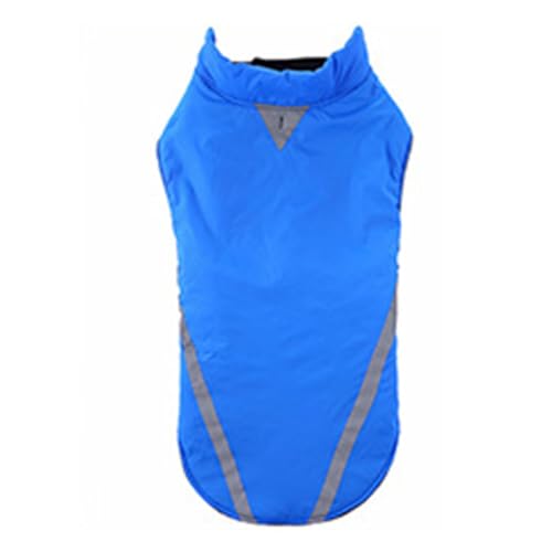 Dog Jacket Reflective Increase Night Safety Warm Soft Comfortable Adjustable Coat Winter Outfit for Large Dogs (M) von Senrusa