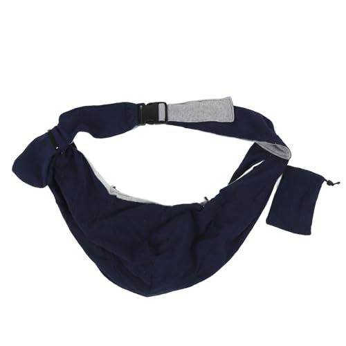 Dog Sling Carrier Foldable Beathable Comfortable Escape Proof Large Space Safe Portable Pet Carrier Bag for Small Dogs Cats (Marineblau) von Senrusa