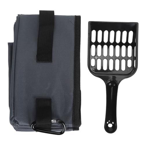 Faltbare Katzenstreu Box 600D Oxford Stoff Reisstreu Box Leicht zu reinigen Wieder verwendbare Katzen toiletten Box Tragbares Katzenstreu-Tablett für Camping-Straßen fahrten (L) von Senrusa