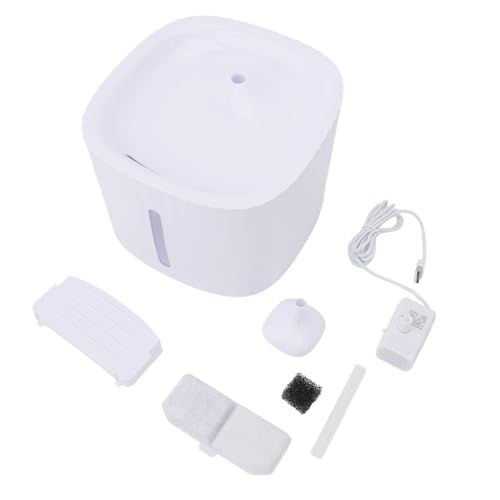 Haustierwasserspender großer Kapazität Transparent Look Automatische Einstellung Cat Waterer für kleine mittelgroße Haustier von Senrusa