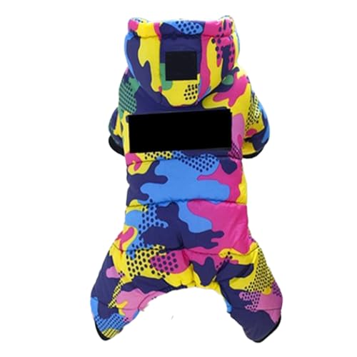 Hund Hoodie Cotton Vierbeine weiche warme Welpe Kleidung Haustier kaltes Wetter Kleidung für - und Winter -Tarnung (S) von Senrusa
