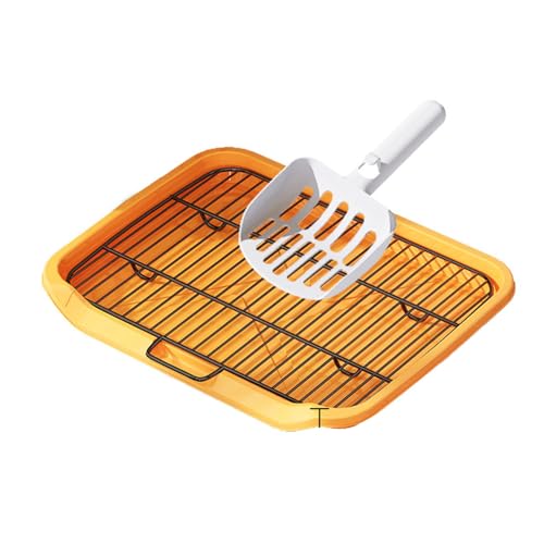 Hundeköpfchen -Tablett Flachplatte Typ Spill Proof großer Raum Abnehmbares waschbares Hundetraining Toilette für kleine mittelgroßen großen Hunden von Senrusa