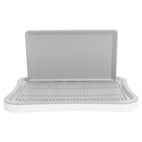 Hundetraining Toilette mit Wandsäule entfernbarer tragbares Welpennetz -Training Töpfchen für große kleine mittelgroße Haustiere (White) von Senrusa