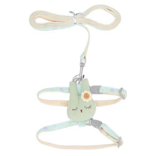 Hundeweste Gurte Leine verstellbar leicht zu tragen bequemes Welpe Haustier Walking -Gurt Leine für kleine mittelgroße Hund (Green) von Senrusa