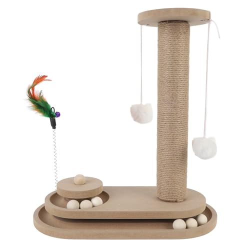 Katzenkratzen nach multifunktionalem interaktives Spielzeug mit Stabiler Basis und Ball für Unterhaltung und Bewegung Katzenkratzen nach multifunktionalem interaktives Spielzeug mit Stabiler Basis und Ball für Unterhaltung und Bewegung von Senrusa