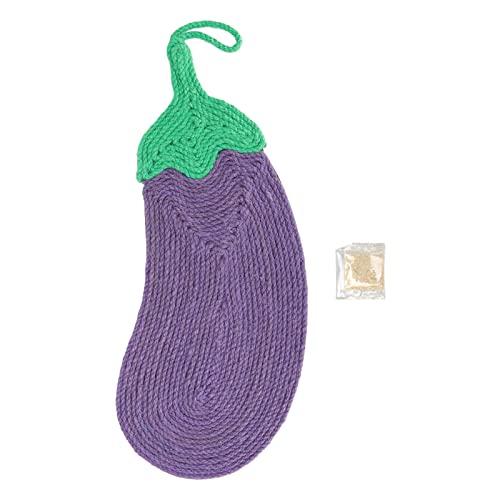 SISAL CAT Crock PAD -Auberginenform verhindern Schlupf Dick Kätzchen Kratzermatten Teppich für Bodentischtür von Senrusa