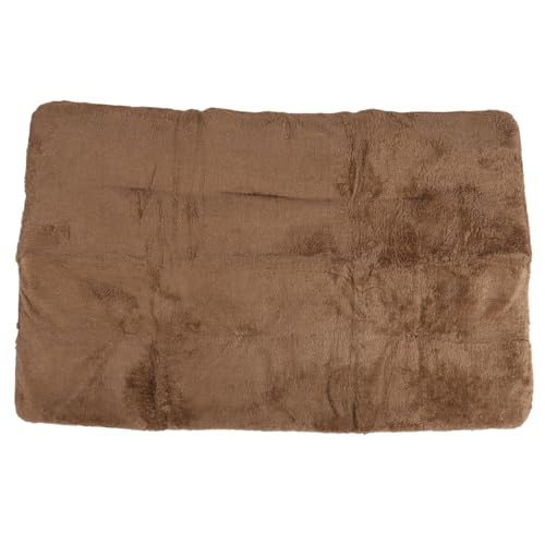 Selbstheizte Haustierkissen selbstwärme Katzenbett weiche hautfreundliche Hundekatze Heizmatte tragbare Waschmaschine Thermaltiermatte für Innenräume im Freien im Freien (Khaki XL) von Senrusa
