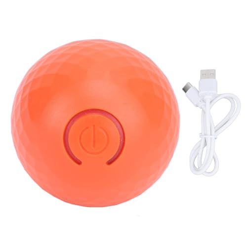 Senrusa Active Rolling Ball Boredom Relief Rechargeable Skills Development Automatic Interactive Dog Ball Toy for Home Indoor Outdoor (Orange) von Senrusa