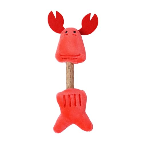 Senrusa Holz Polygonum Katze Teether Stick Plüsch Katzenpflege Kaut Spielzeug Kätzchenzahn Reinigung Spielzeug Interaktive Molhaltekatze Spielzeug Spielzeug von Senrusa