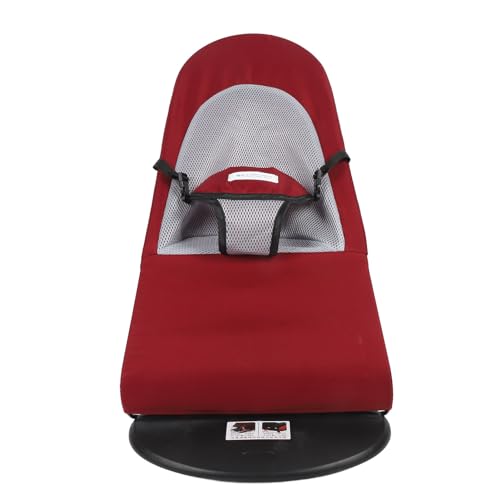 Senrusa Hund rockiger Stuhl Faltbare Waschhöhe Verstellbarer tragbarer Haustier -Rocker -Bettstuhl für kleine Hunde Welpenkatzen (Wine Red Cotton Fabric) von Senrusa
