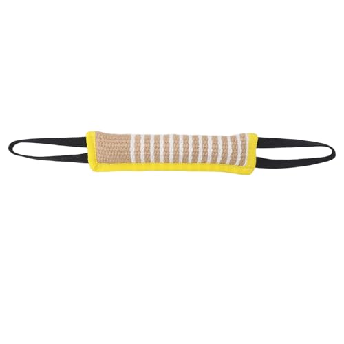 Senrusa Hundebisskissen Tränen von Interaktiven Welpen -Training Spielzeug mit reflektierendem Griff für mittelgroße bis große Hunde (Reflective Handle Yellow Edge) von Senrusa