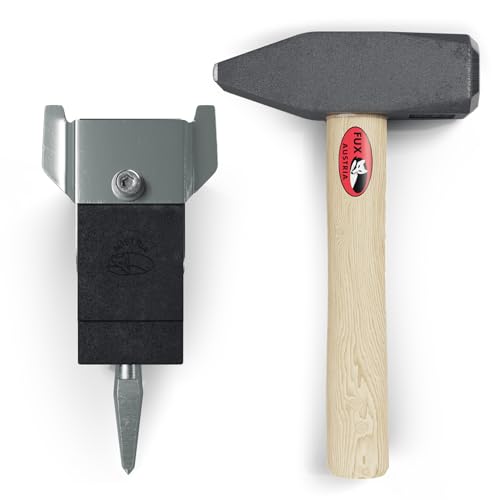 Sensenwerk Dengel Set aus 900g Dengelhammer und Dengelamboss mit Auflagetisch – Profi Dengelgeräte zum Dengeln von Sensenblättern - für Instandhaltung und Pflege von Sensen Sensenwerk Dengel Set aus 900g Dengelhammer und Dengelamboss mit Auflagetisch – Profi Dengelgeräte zum Dengeln von Sensenblättern - für Instandhaltung und Pflege von Sensen von Sensenwerk