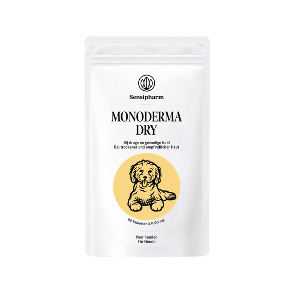 Monoderma Dry - Hunde - 90 Tabletten Monoderma Dry - Hunde - 90 Tabletten von Sensipharm