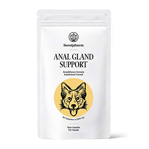Sensipharm Anal Gland Support - Hilft Natürlich Bei Analdrüsen & Analdrüsenentzündung - 90 Tabletten a 1000 mg für Hunde von Sensipharm