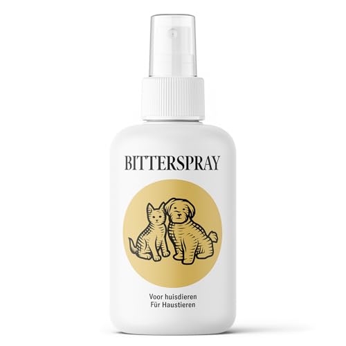 Sensipharm Bitterspray 100ml - Bittertropfen ohne Alkohol für Hunde und Katzen, Anti-Kau und Lecken Spray, Katzen Fernhaltespray Hunde für Möbel, Abwehrspray für Haustiere mit Bitteren Geschmack von Sensipharm