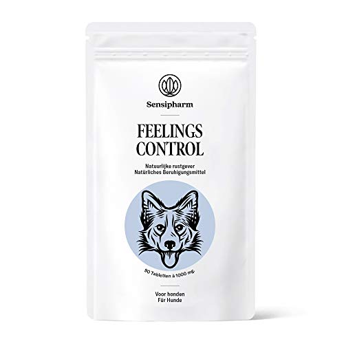 Sensipharm Feelings Control - Beruhigungsmittel für Hunde - Hilft Natürlich bei Angst Stress Beruhigung - 90 Tabletten a 1000 mg. von Sensipharm