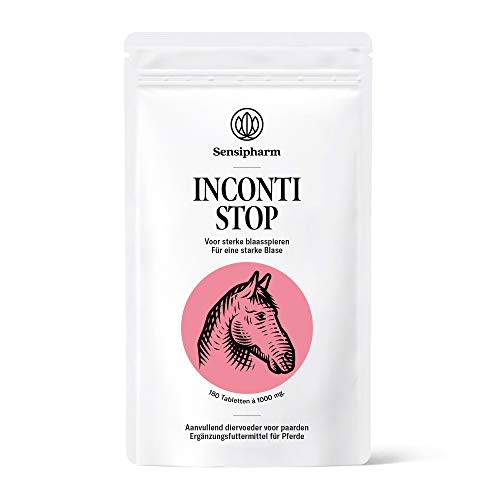 Sensipharm Inconti Stop - Hilft Natürlich bei Inkontinenz (Blasenschwäche) - 180 Tabletten a 1000 mg. für Pferde von Sensipharm