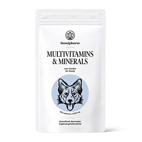 Sensipharm Multivitamine für Hunde 250 Tabletten - Natürliche Vitamine & Mineralstoffe für Immunsystem & Abwehrkräfte von Sensipharm