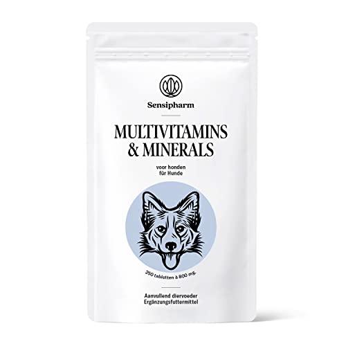 Sensipharm Multivitamine für Hunde 250 Tabletten - Natürliche Vitamine & Mineralstoffe für Immunsystem & Abwehrkräfte Sensipharm Multivitamine für Hunde 250 Tabletten - Natürliche Vitamine & Mineralstoffe für Immunsystem & Abwehrkräfte von Sensipharm