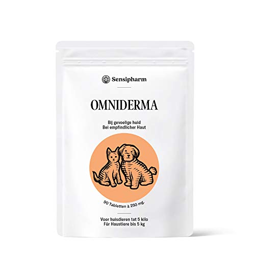 Sensipharm Omniderma - Hilft Natürlich bei Ekzem, Juckreiz, Haut, Fell, Probleme - 90 Tabletten a 250 mg. für Katzen, Hunde, Meerschweinchen, Kaninchen Sensipharm Omniderma - Hilft Natürlich bei Ekzem, Juckreiz, Haut, Fell, Probleme - 90 Tabletten a 250 mg. für Katzen, Hunde, Meerschweinchen, Kaninchen von Sensipharm