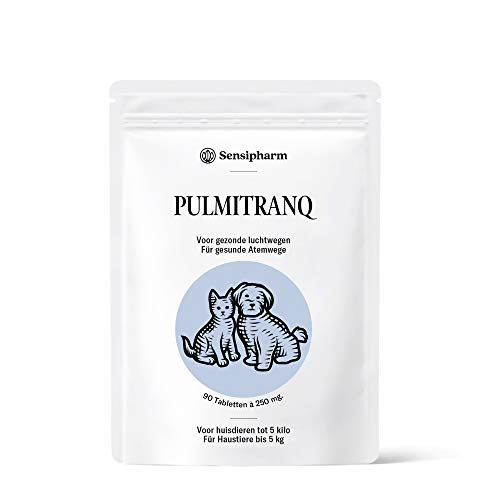 Sensipharm Pulmitranq - Nahrungsergänzungsmittel für Lunge und Atemwege - 90 Tabletten a 250 mg. für Katzen, Hunde, Meerschweinchen, Kaninchen von Sensipharm