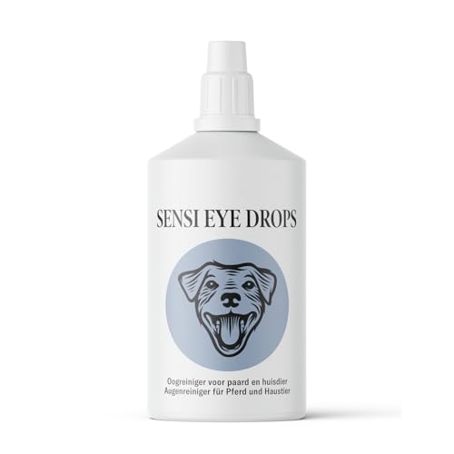 Sensipharm Sensi Eye Drops - 100 ml Augentropfen: Effektive Augenpflege und Tränenfleckentferner für Hunde, Pferde und Katzen gegen Entzündungen und zur Reinigung bei Tränenflecken. von Sensipharm
