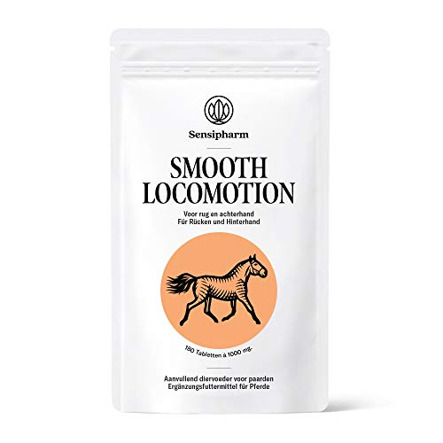 Sensipharm Smooth Locomotion - Hilft Natürlich bei Rücken, Hinterhand, Hinterbeine, Muskeln, Gelenke, Laminitis, Hufrehe - 180 Gelenktabletten a 1000 mg. für Pferde von Sensipharm