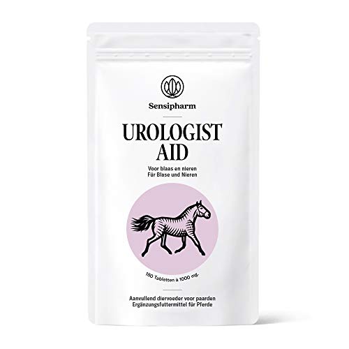 Sensipharm Urologist Aid - Hilft Natürlich bei Harnwege, Blase, Nierenteine, Blasenentzündung - 180 Tabletten a 1000 mg. für Pferde von Sensipharm