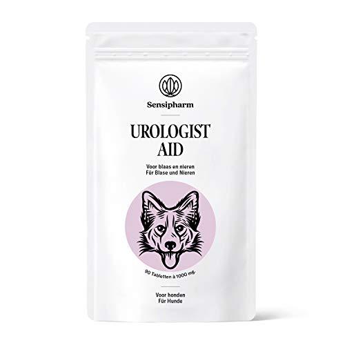 Sensipharm Urologist Aid - Harnwegshilfe für Hunde, Heilkräuter bei Harnwege, Blasenentzündung, Blasengrieß, Blase, Struvit, Oxalat, Nierensteine - 90 Tabletten a 1000 mg. von Sensipharm