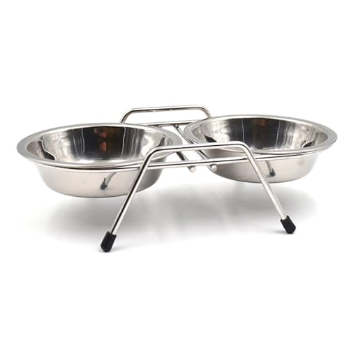 Erhöhte Hundenäpfe, erhöhter Hundenäpfe Ständer mit 2 Edelstahlnäpfen, Haustier-Futterstation Katze waschbar, perfekt für große Hunde, mittlere und kleine Erhöhte Hundenäpfe, erhöhter Hundenäpfe Ständer mit 2 Edelstahlnäpfen, Haustier-Futterstation Katze waschbar, perfekt für große Hunde, mittlere und kleine von SePkus