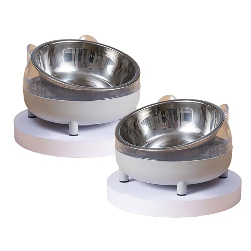 Futternapf, Katzen- und Hundenapf, Doppelter Edelstahlnapf, Hunde- und Katzennäpfe erhöht, Acryl-Futterspender Ständer für kleine Tiernahrung und Wasser erhöhtes Geschirr Futternapf, Katzen- und Hundenapf, Doppelter Edelstahlnapf, Hunde- und Katzennäpfe erhöht, Acryl-Futterspender Ständer für kleine Tiernahrung und Wasser erhöhtes Geschirr von SePkus