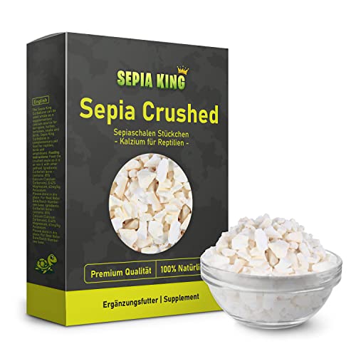 Sepia King - Sepiaschalen Bruch in Premium Qualität - Kalzium für Schildkröten, Bartagame, Geckos, Reptilien - Futterkalk, Kalk Terrarium Zubehör - Keine Reste oder Abfall - 600g Sepia King - Sepiaschalen Bruch in Premium Qualität - Kalzium für Schildkröten, Bartagame, Geckos, Reptilien - Futterkalk, Kalk Terrarium Zubehör - Keine Reste oder Abfall - 600g von Sepia King