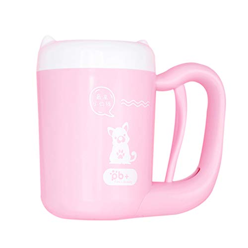 Seprendi Haustier Katze Hund Fuß Sauberen Tasse Reinigungs Werkzeug Silikon Wasch Französisch Bulldogge Mops Lieferungen Haustier Zubehör Für Hunde Rosa von Seprendi