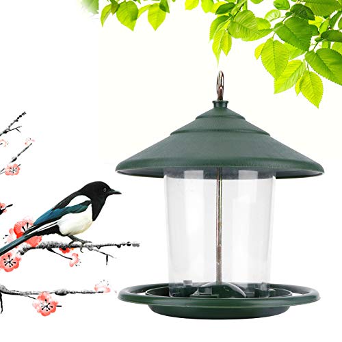 Septpenta Outdoor Hanging Bird Feeder, Vogelhäuschen auf Dem Dach, Garten Terrasse, Große Saatgutschale, Runde Barsch, Multi Purpor Platzierung, Zum Aufhängen von Wildvogelsamen Im Septpenta Outdoor Hanging Bird Feeder, Vogelhäuschen auf Dem Dach, Garten Terrasse, Große Saatgutschale, Runde Barsch, Multi Purpor Platzierung, Zum Aufhängen von Wildvogelsamen Im von Septpenta