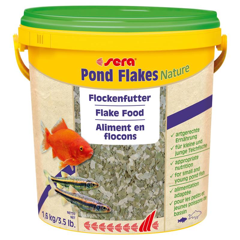 Sera Pond Flakes Nature - Sparpaket: 2 x 10 L von Sera