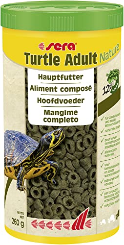 sera Turtle Adult Nature 1000ml - Futter für Landschildkröten und adulte Wasserschildkröten - aus nachhaltig produzierten Wasserlinsen, ohne Farb- & Konservierungsstoffe von sera