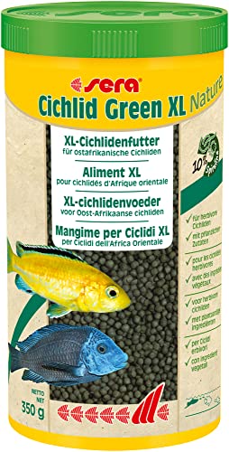 sera Cichlid Green XL Nature 1000 ml (350 g) - Hauptfutter mit 10 % Spirulina für größere herbivore Cichliden, Futter für Malawi sera Cichlid Green XL Nature 1000 ml (350 g) - Hauptfutter mit 10 % Spirulina für größere herbivore Cichliden, Futter für Malawi von sera